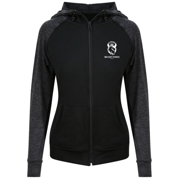 30 Rounds Military Fitness  - Girlie Contrast Zoodie Thumbnail