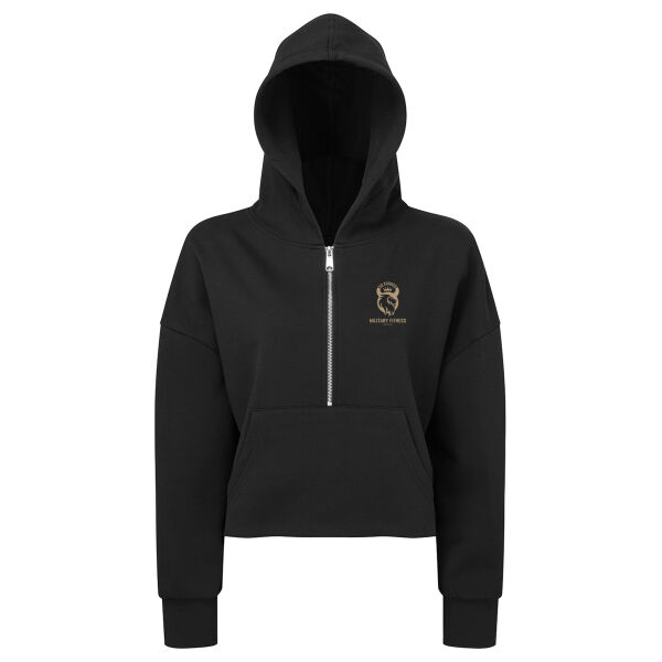 30 Rounds Military Fitness  - Women's Cropped Oversize Hoodie Thumbnail