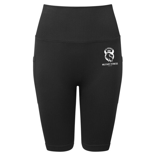 30 Rounds Military Fitness  - Women’s Ribbed Seamless '3D Fit' Cycle Shorts Thumbnail